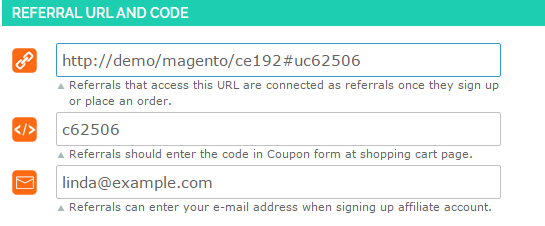 Magento 2 affiliate links